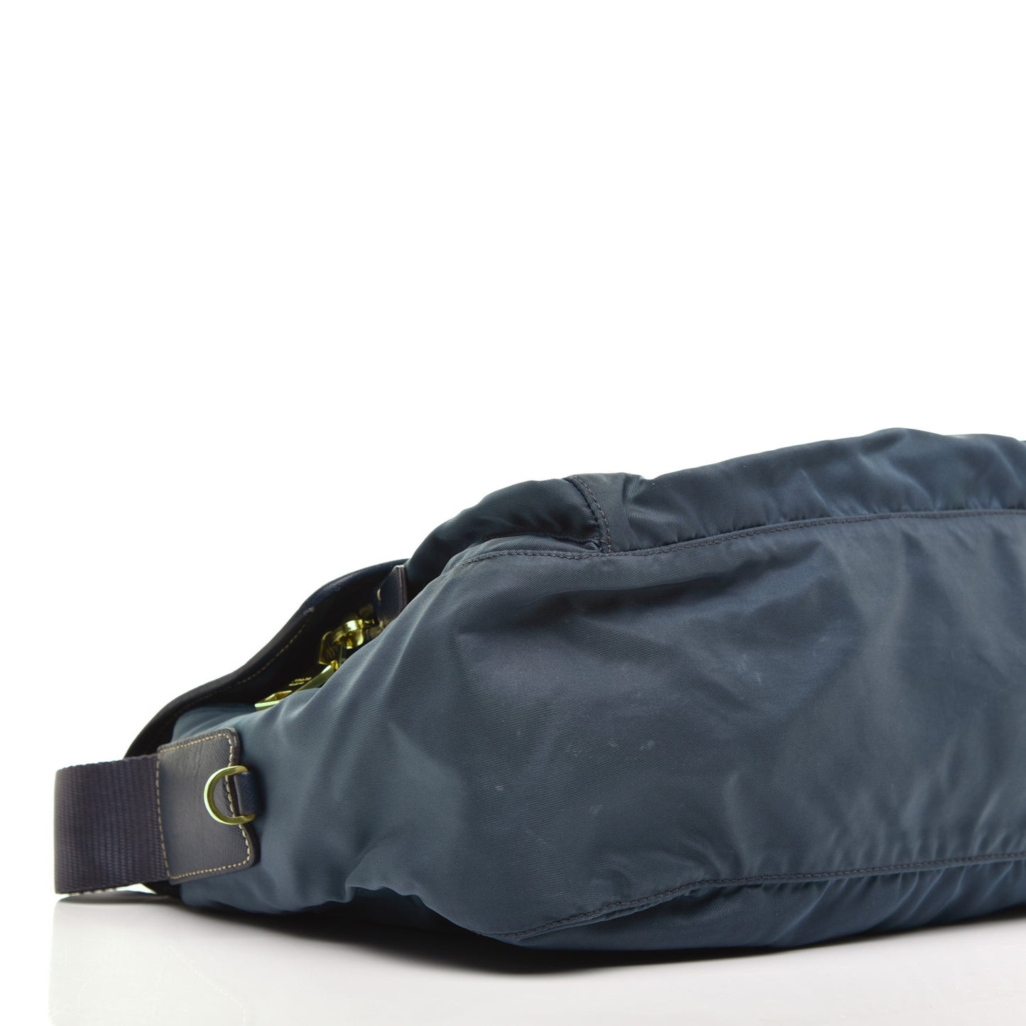 Nylon Vela Messenger Bag Blue