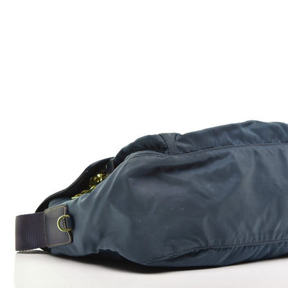 Prada Nylon Vela Messenger Bag Blue 7 of 8
