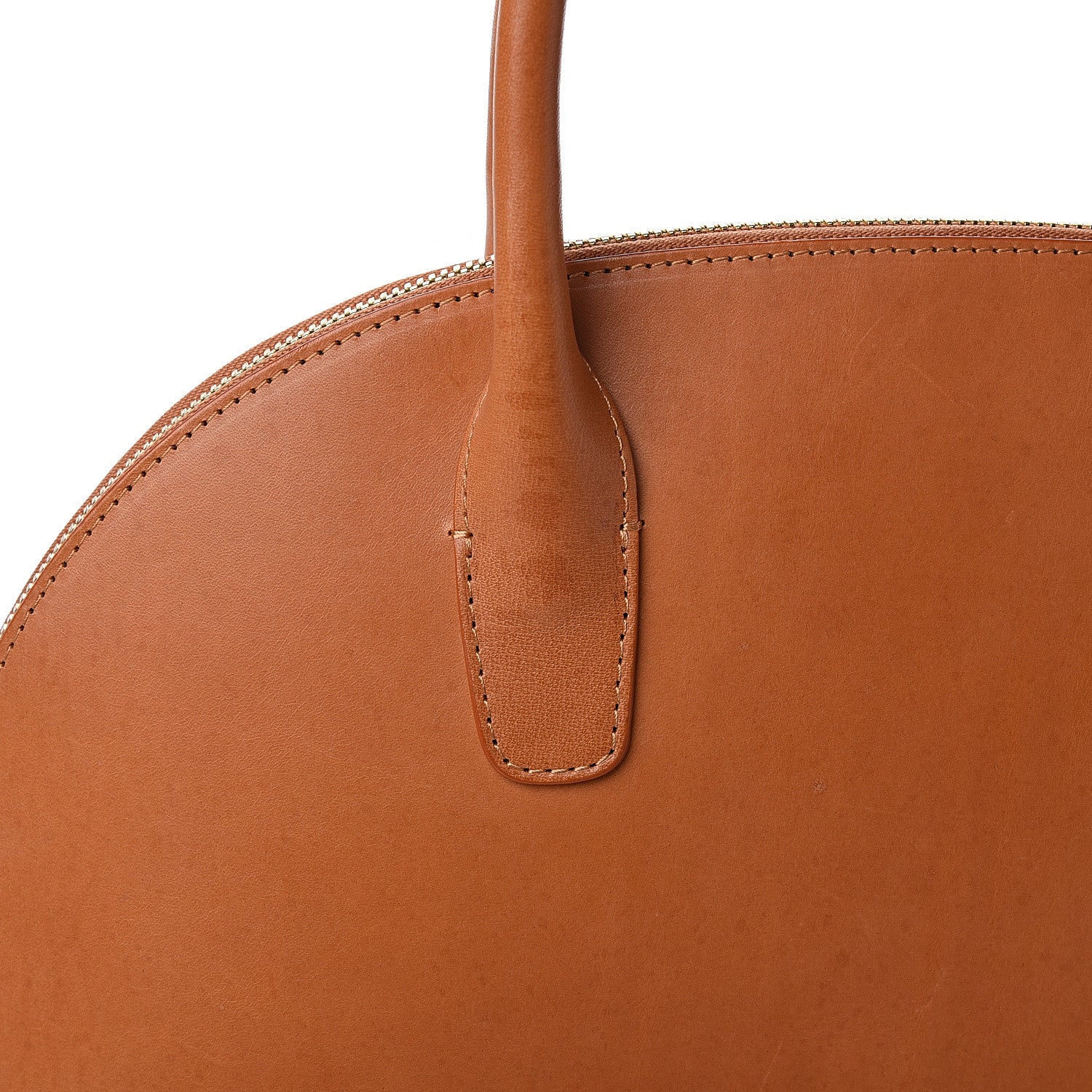 Mansur Gavriel Calfskin Top Handle Rounded Bag Camello Rosa 12 of 12