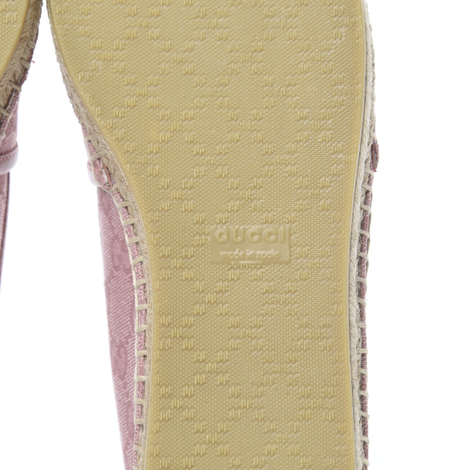 Gucci Monogram Espadrilles 38.5 Soft Pink 6 of 8