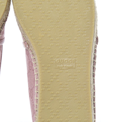Gucci Monogram Espadrilles 38.5 Soft Pink 6 of 8