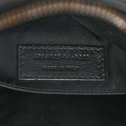 Saint Laurent Calfskin Matelasse Monogram Lou Camera Bag Black 7 of 12