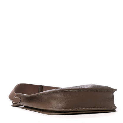 Hermes Taurillon Clemence Evelyne III PM Etoupe 3 of 5