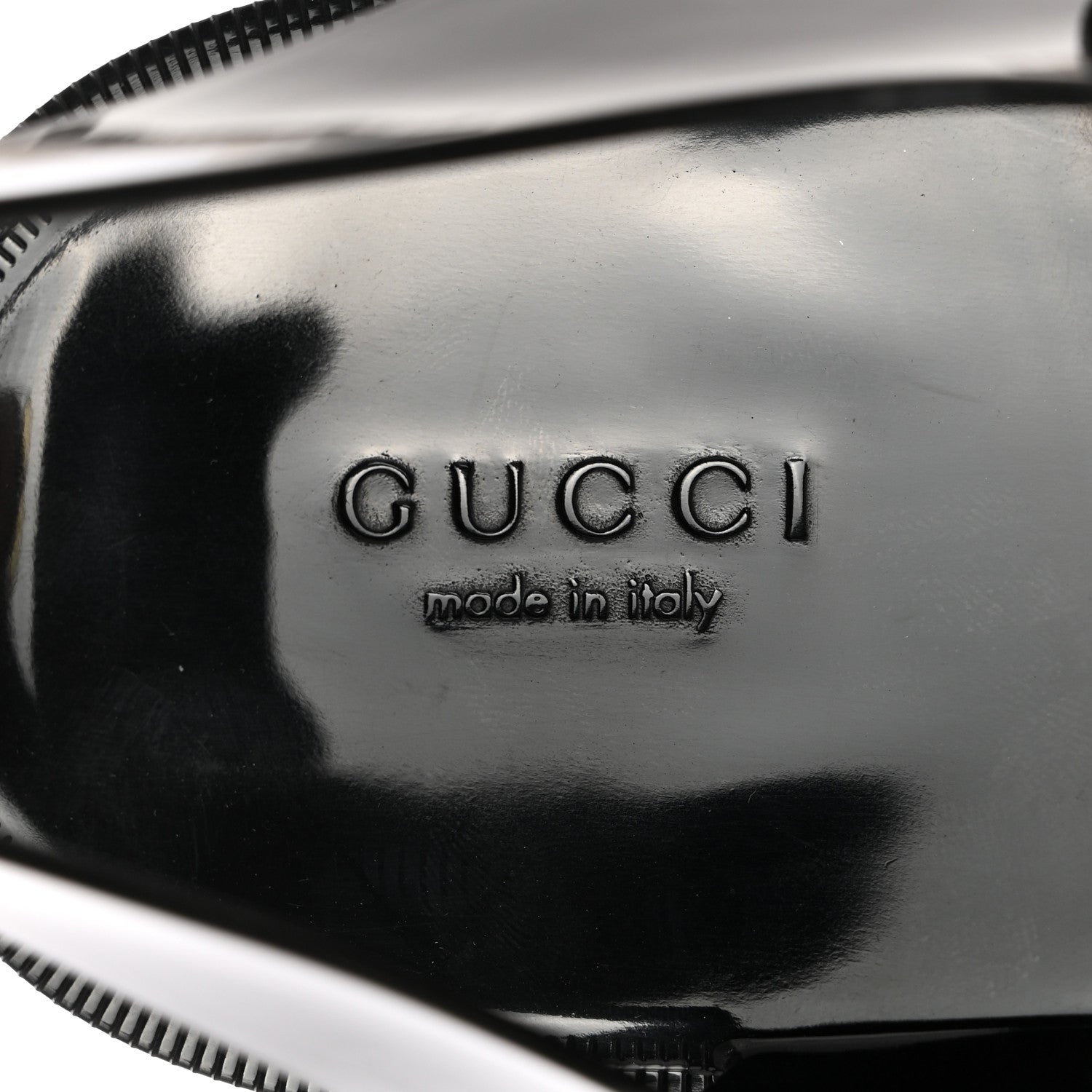 Gucci Shiny Rubber Mens Double G Buckle Strap Sandals 8 Black 7 of 8