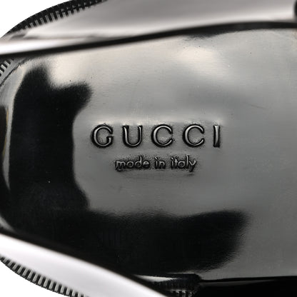 Gucci Shiny Rubber Mens Double G Buckle Strap Sandals 8 Black 7 of 8
