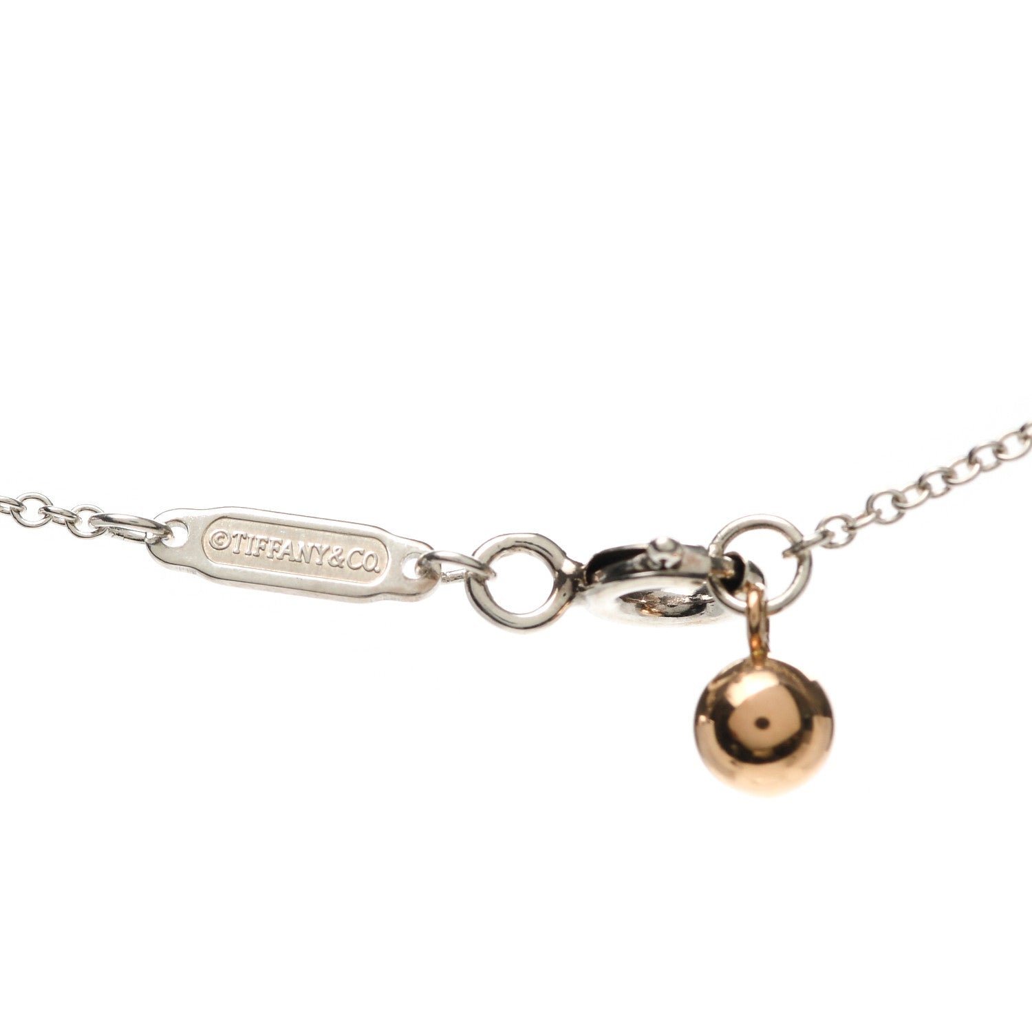 Tiffany Sterling Silver 18K Rose Gold Return to Tiffany Love Bugs Ladybug Pendant Necklace 5 of 5