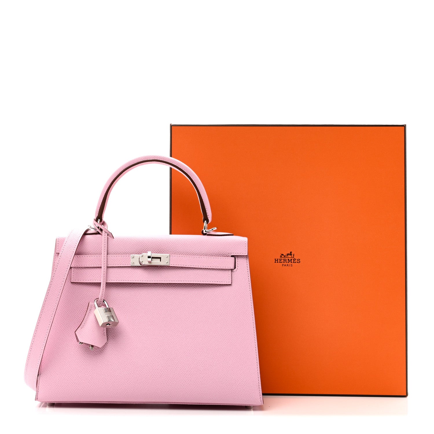 Hermes Epsom Kelly Sellier 25 Mauve Sylvestre 10 of 10