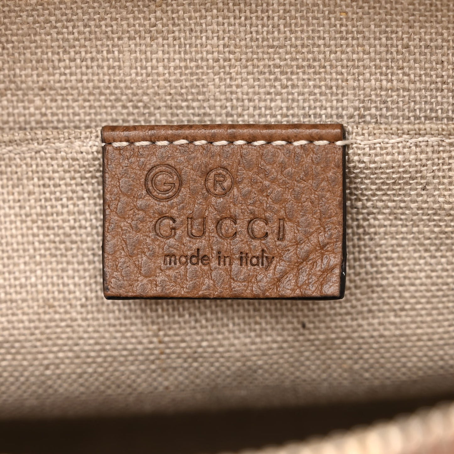 Monogram Mini Bree Messenger Bag Beige Tabacco