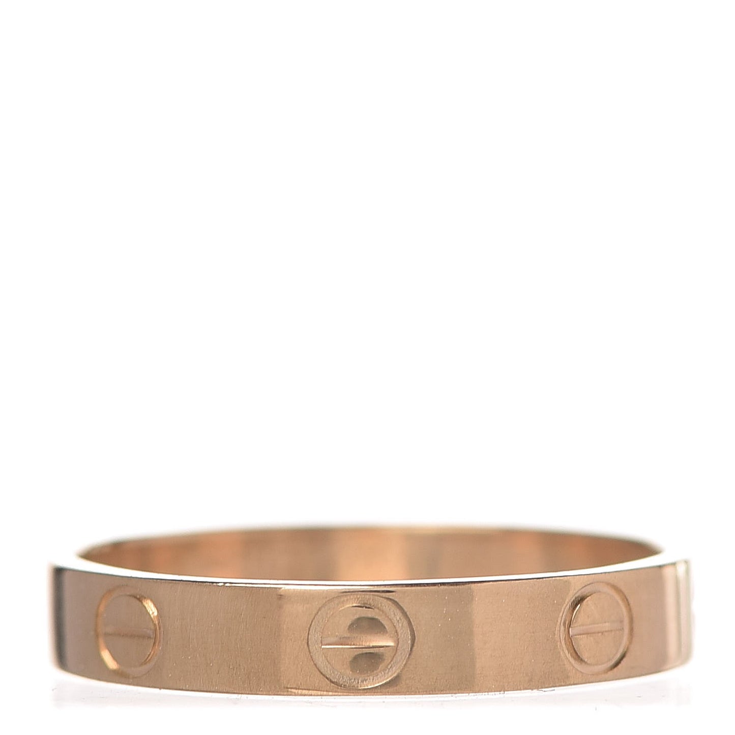 18K Yellow Gold 3.5mm LOVE Wedding Band Ring 58 8.5