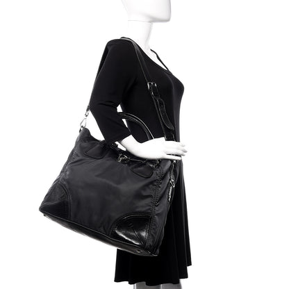 Prada Tessuto Nylon Vitello Shopping Tote Antracite 2 of 13