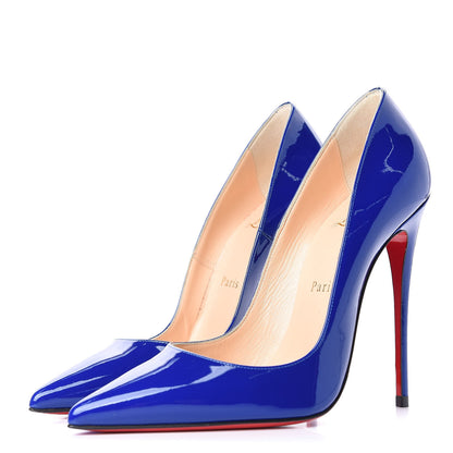 Christian Louboutin Patent So Kate 120 Pumps 37 Atlantic 3 of 10