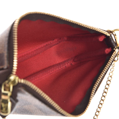 Louis Vuitton Damier Ebene Mini Pochette Accessories 5 of 9