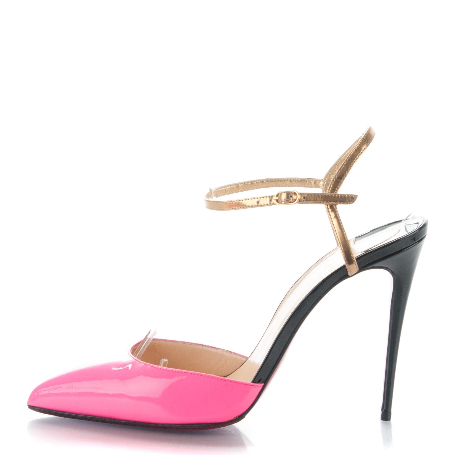 Christian Louboutin Patent Specchio Rivierina 100 Pumps 40 Shocking Pink 1 of 6