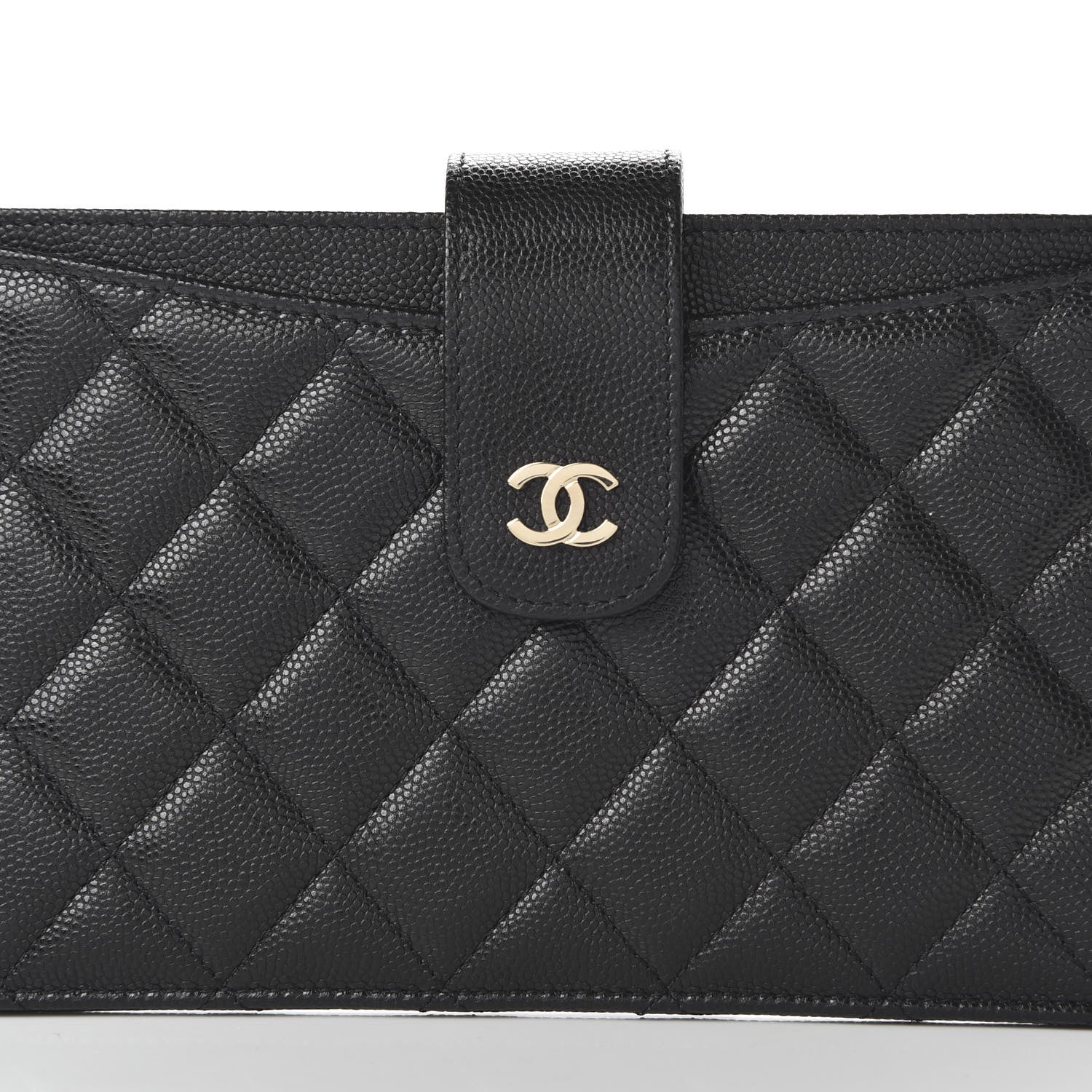 Chanel Caviar Quilted Classic Strap Pouch Black 11 of 12