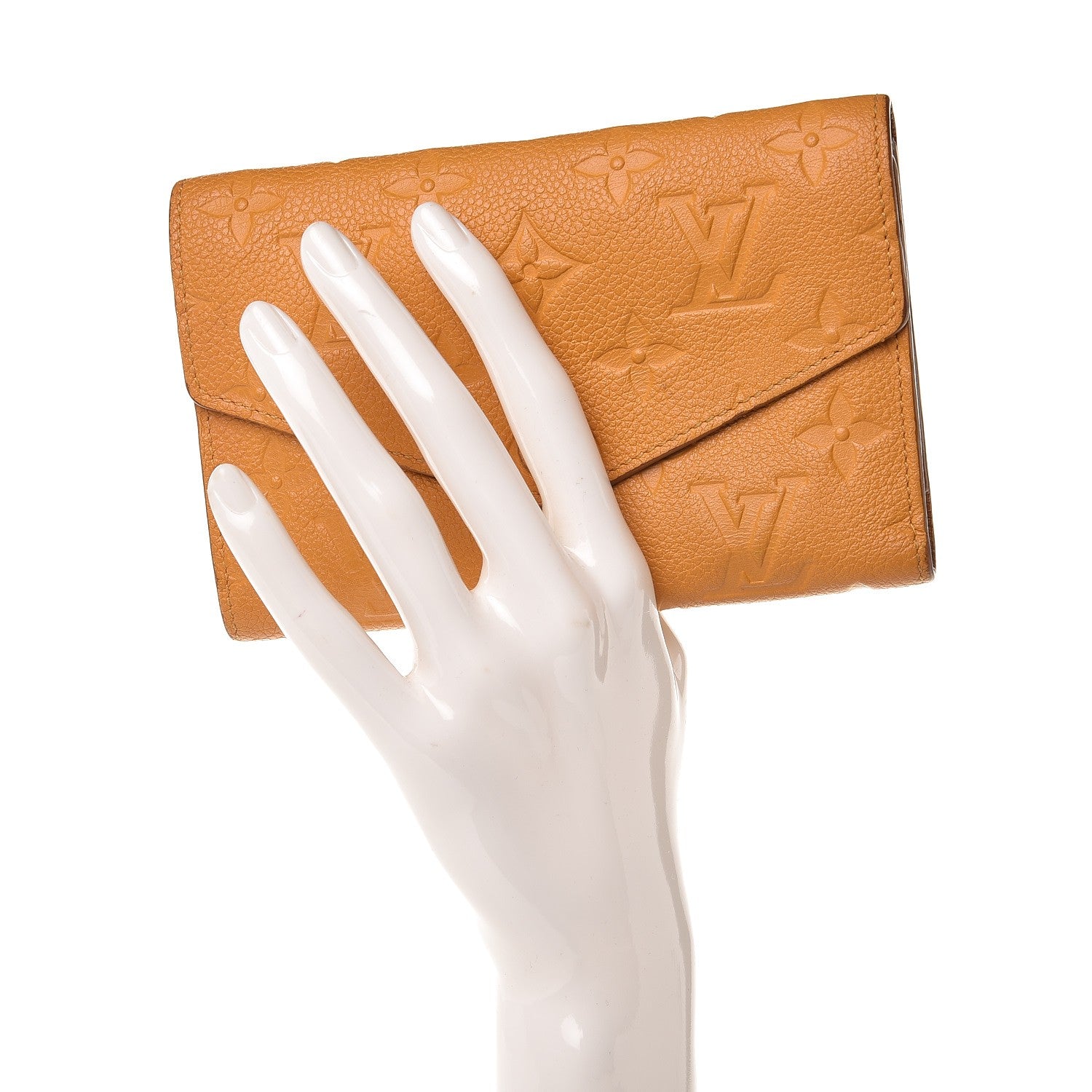 Louis Vuitton Empreinte Compact Curieuse Wallet Safran 2 of 9