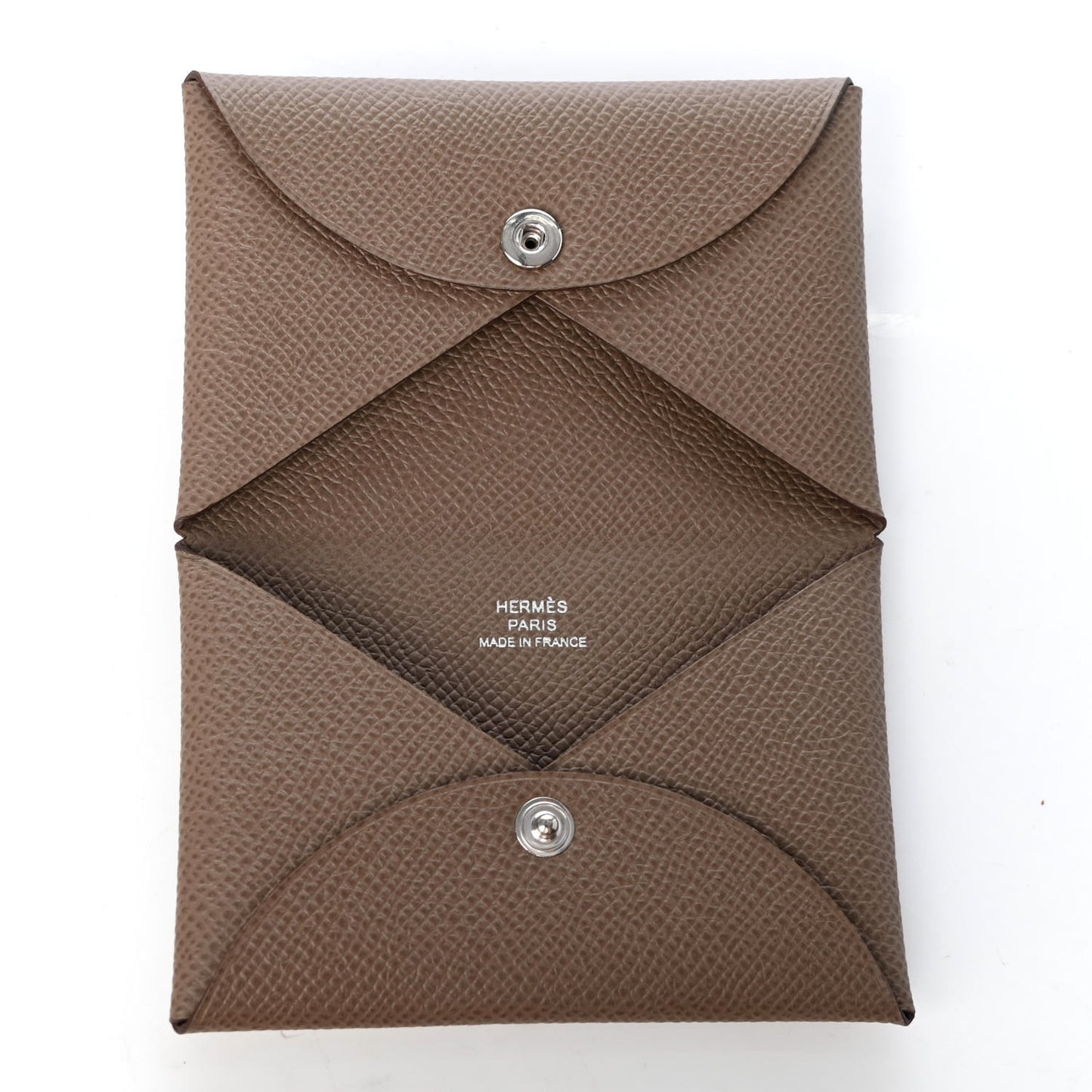 Epsom Calvi Card Case Etoupe