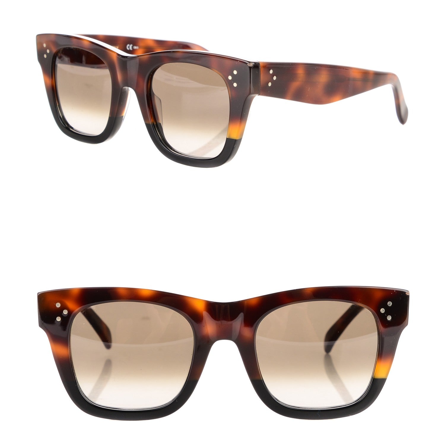 Celine Acetate Catherine Sunglasses CL41089/S Havana 1 of 4