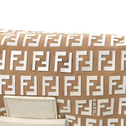 Fendi Zucchino Embellished Mini Mama Baguette Beige 16 of 21