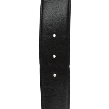 Hermes Chamonix Togo 32mm Royal Belt 120 Black Gold 4 of 5
