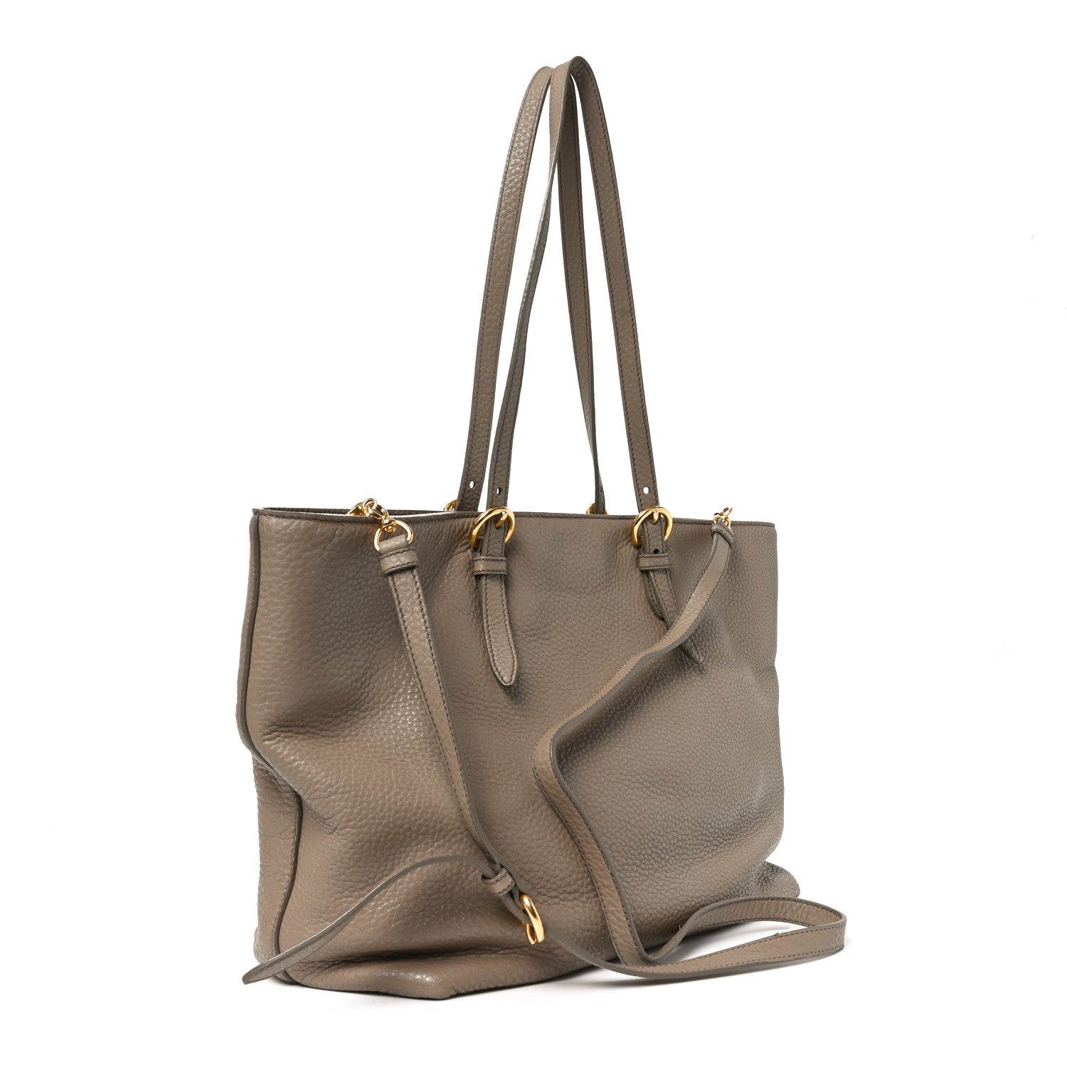 Miu Miu Vitello Daino Tote Visone 3 of 9