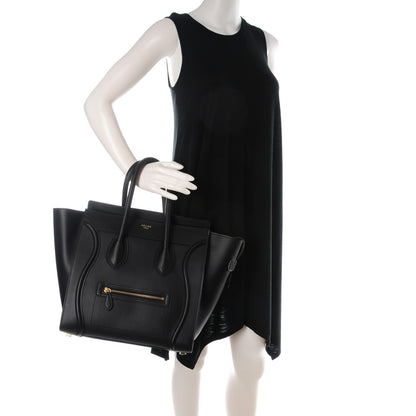 Celine Smooth Calfskin Mini Luggage Black 2 of 7