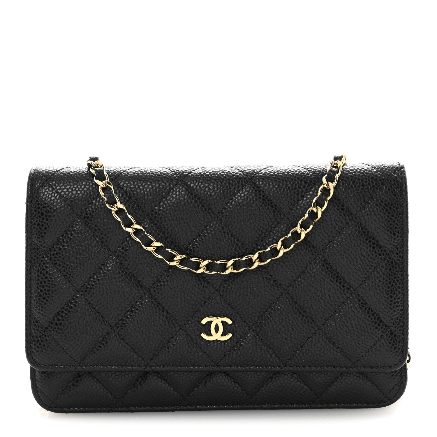 Chanel Caviar Quilted Wallet On Chain WOC Black 1 of 13