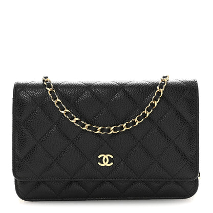 Chanel Caviar Quilted Wallet On Chain WOC Black 1 of 13