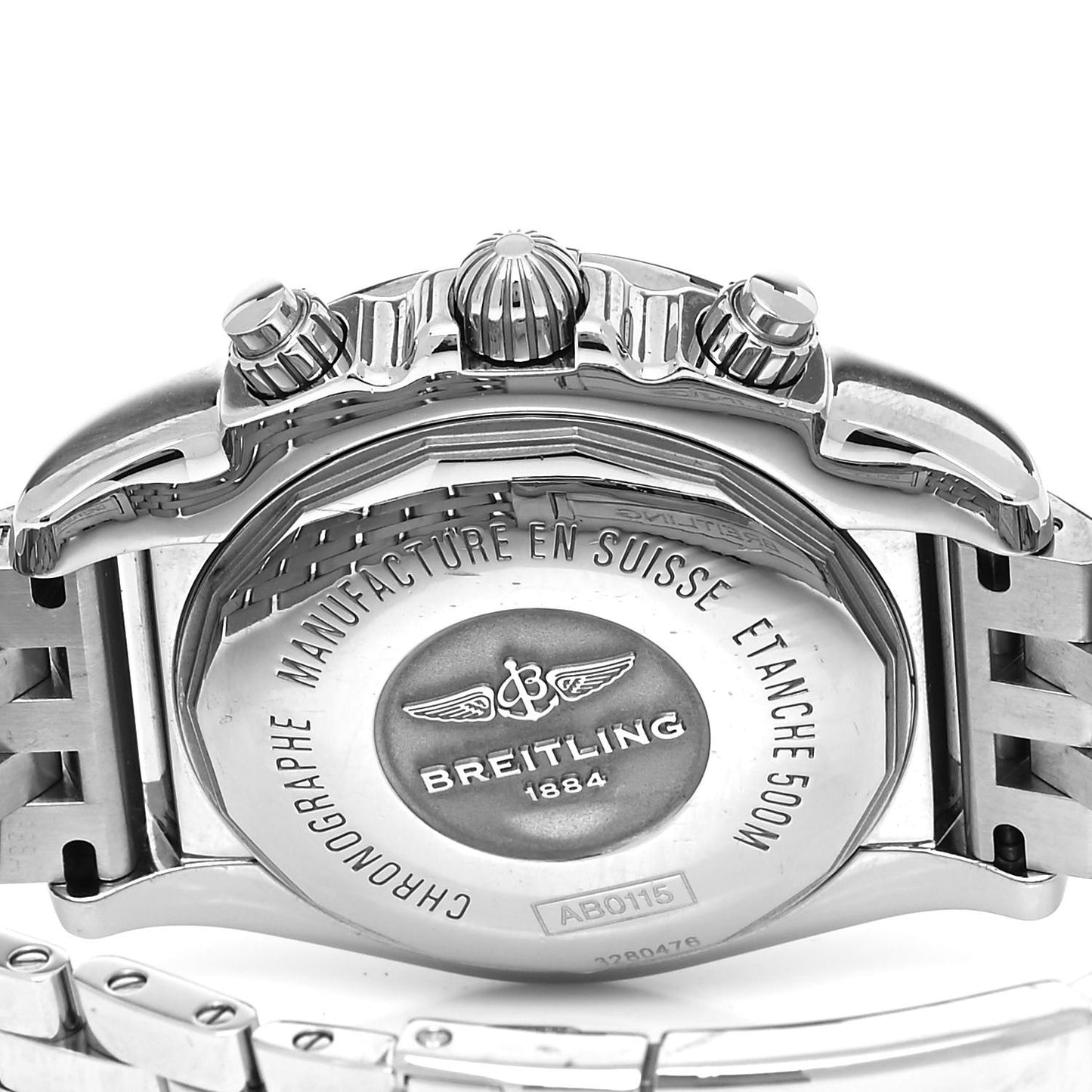 Stainless Steel 44mm Chronomat B01 Automatic Watch Blue AB0115