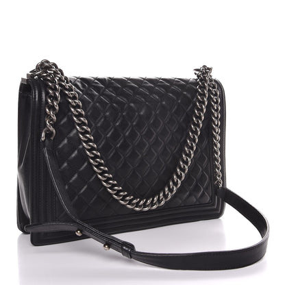 Chanel Calfskin Quilted Large Boy Flap Black 2 of 18