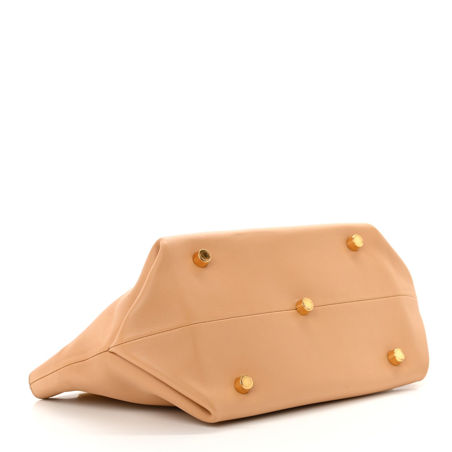 Smooth Calfskin Aimme Envelope Clutch Beige