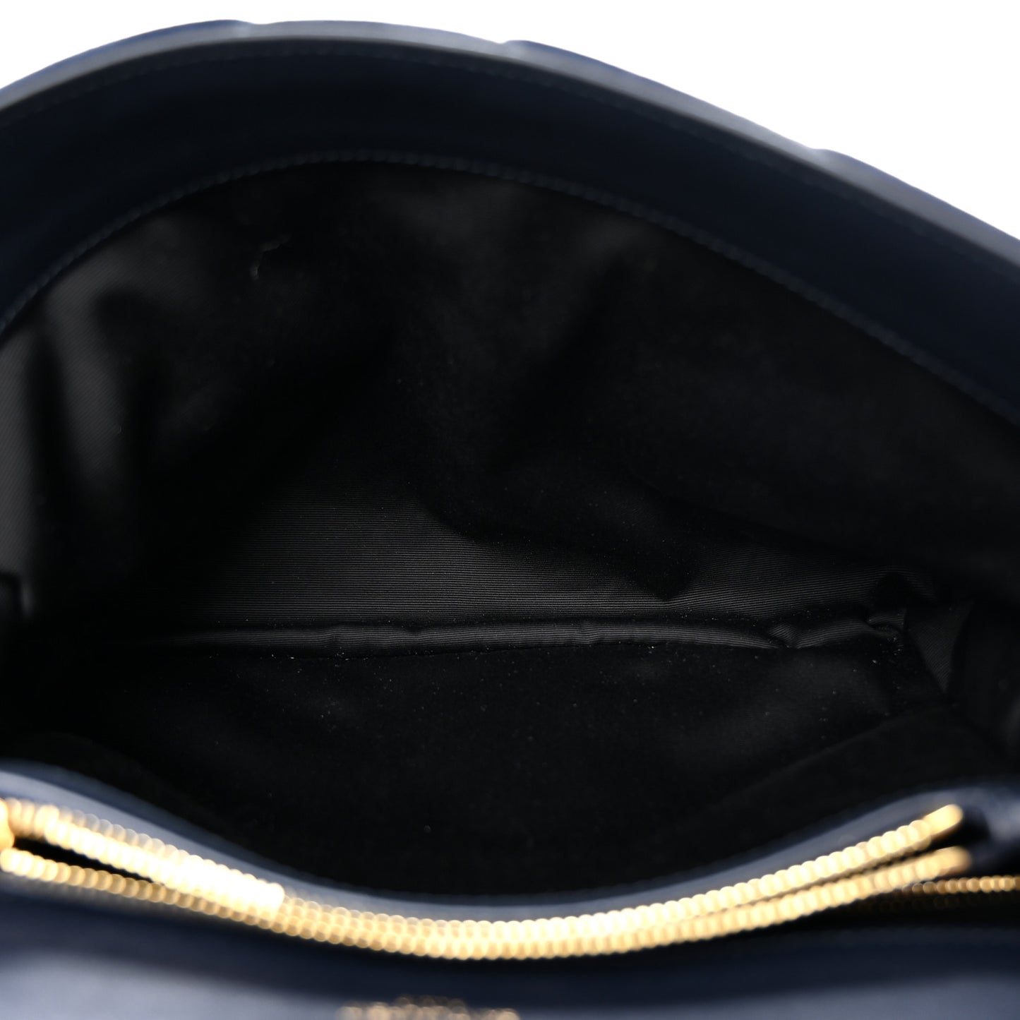 Suede Calfskin Y Quilted Monogram Medium Loulou Chain Satchel Deep Marine