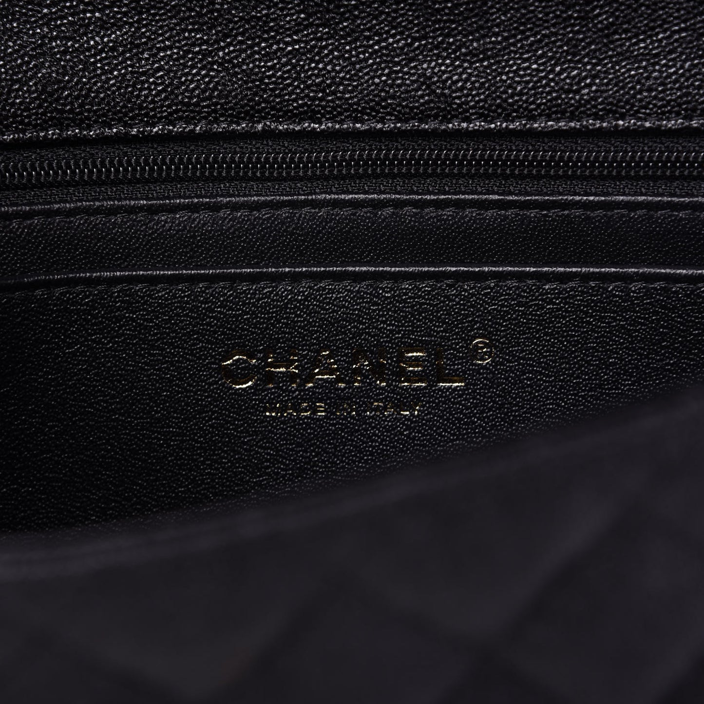 Caviar Quilted Mini Top Handle Rectangular Flap Black