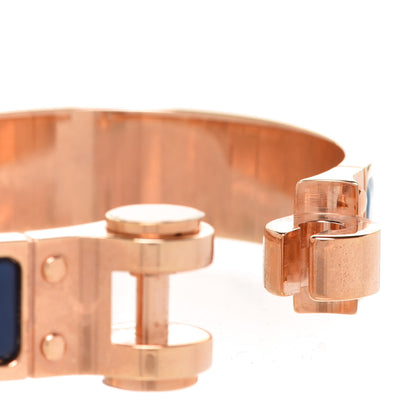 Hermes Enamel Printed Narrow Charniere Couvertures Nouvelles Hinged Bracelet S 4 of 6