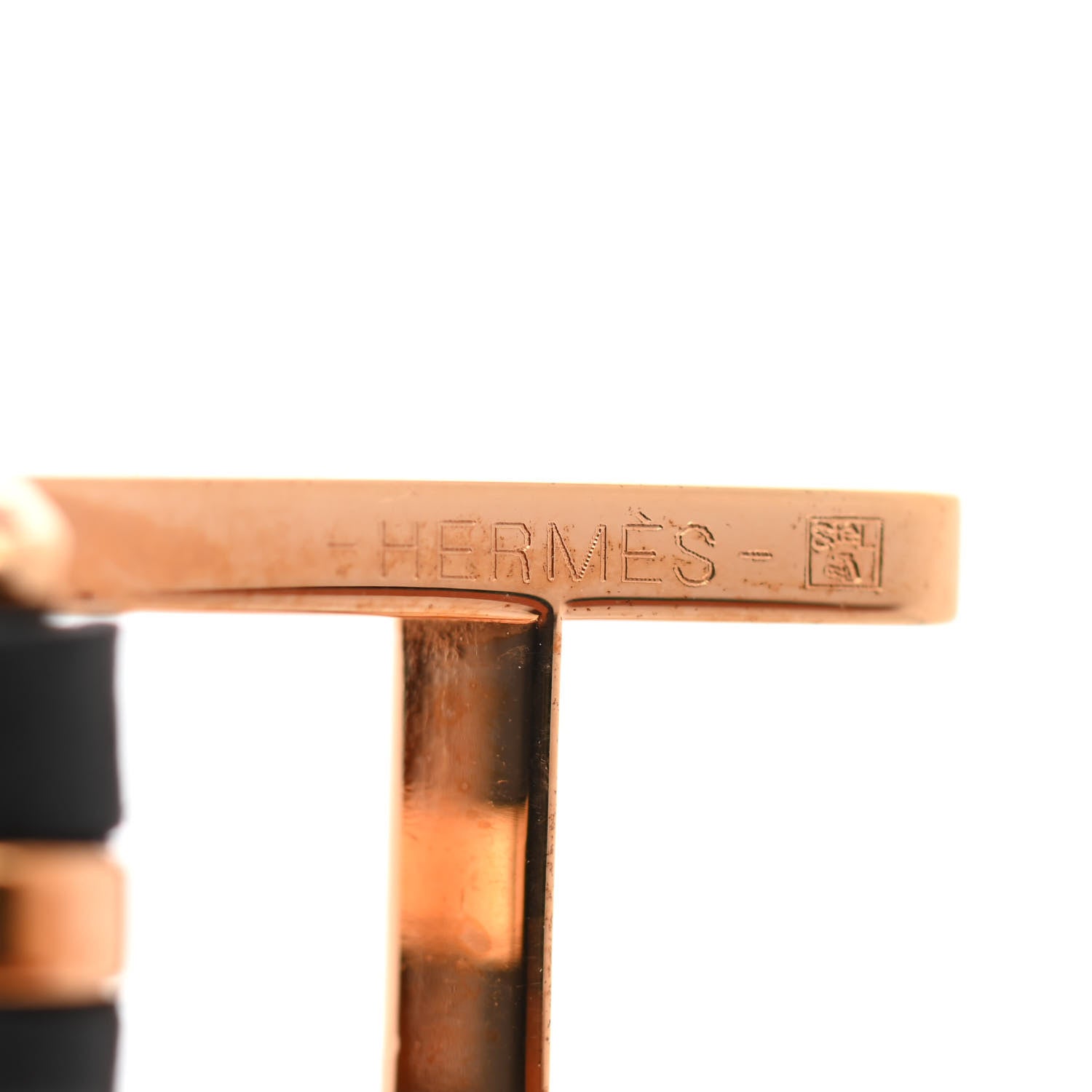 Hermes Swift Behapi Double Tour Bracelet T2 Black Gold 4 of 7