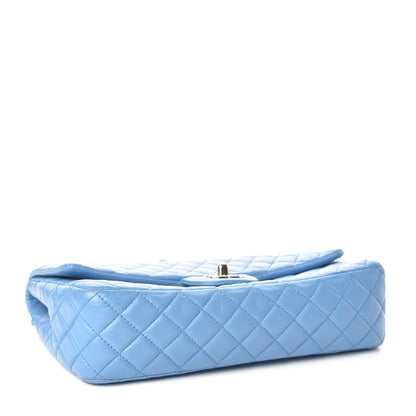 Chanel Lambskin Valentine Charms Medium Flap Baby Blue 4 of 13