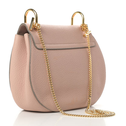 Chloe Grained Lambskin Drew Shoulder Bag Cement Pink 3 of 13