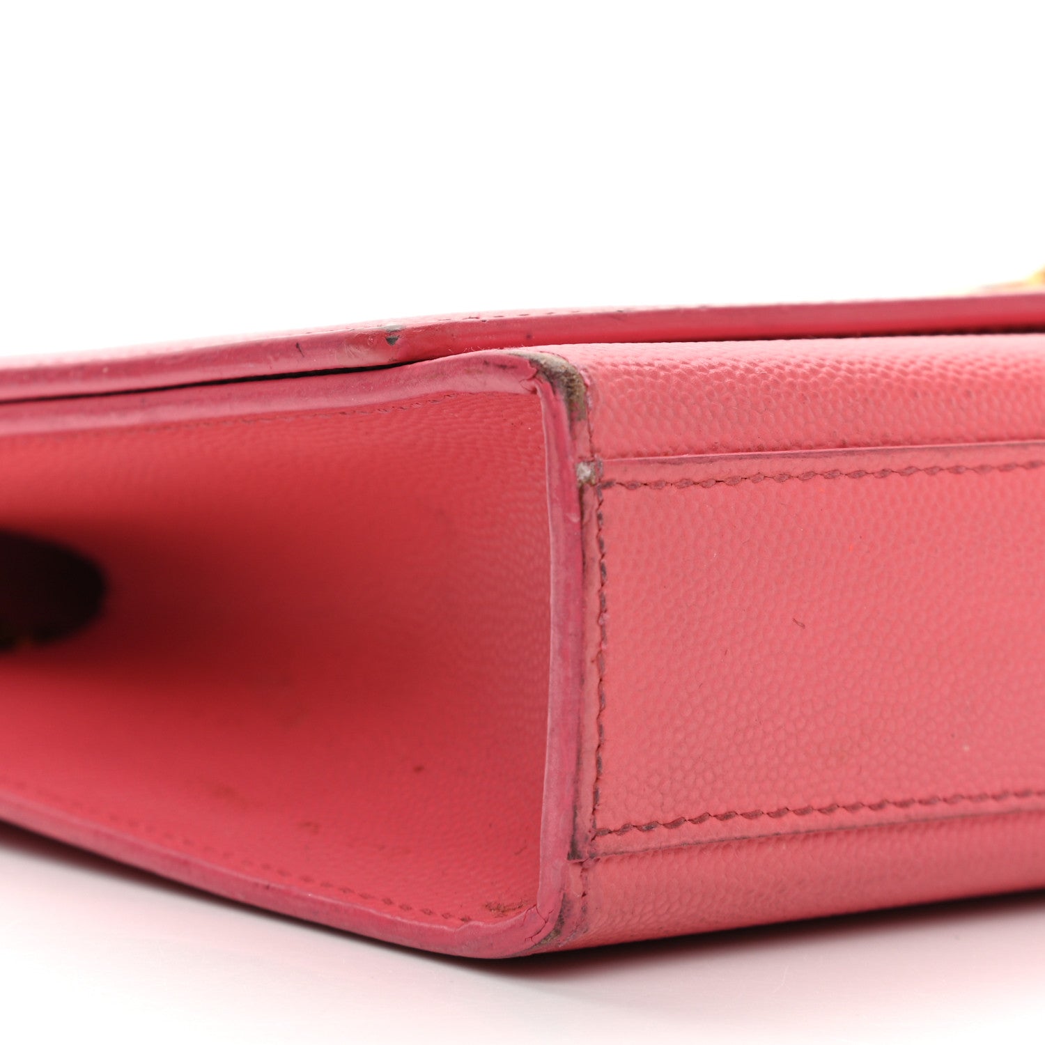 Saint Laurent Grain De Poudre Medium Classic Monogram Kate Satchel Rose Clair 7 of 9