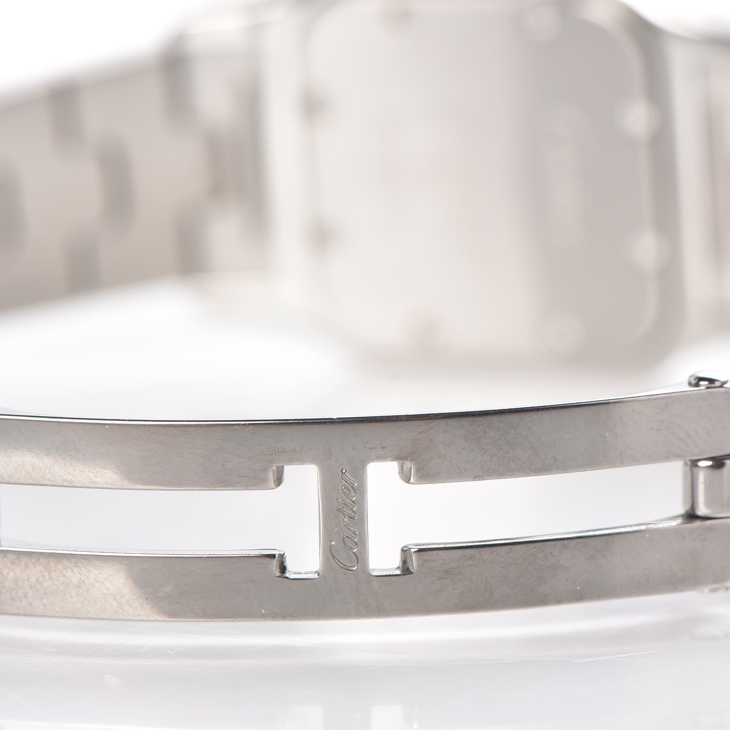 Cartier Stainless Steel 24mm Santos de Galbee Quartz Watch 5 of 8