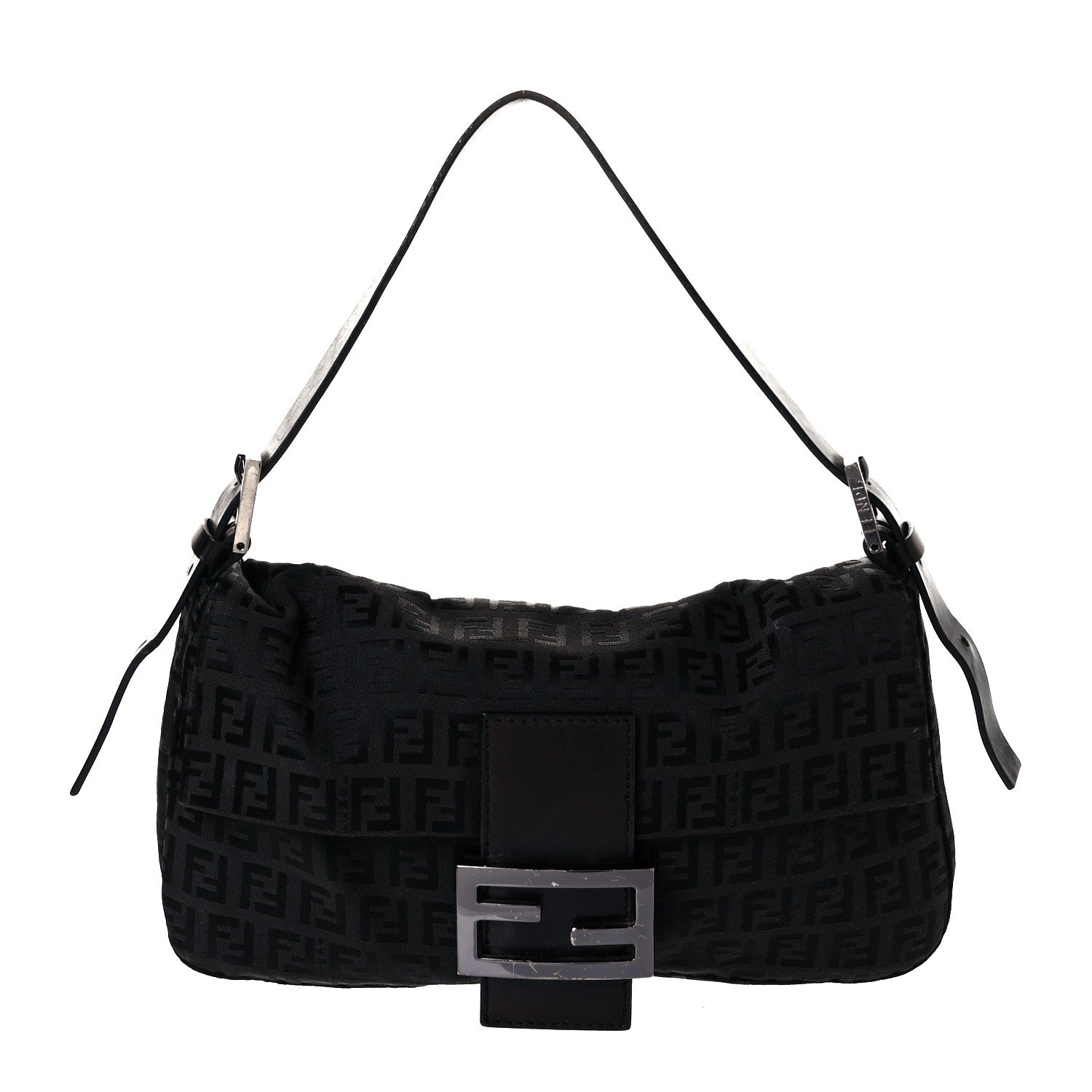 Fendi Zucchino Baguette Black 1 of 11