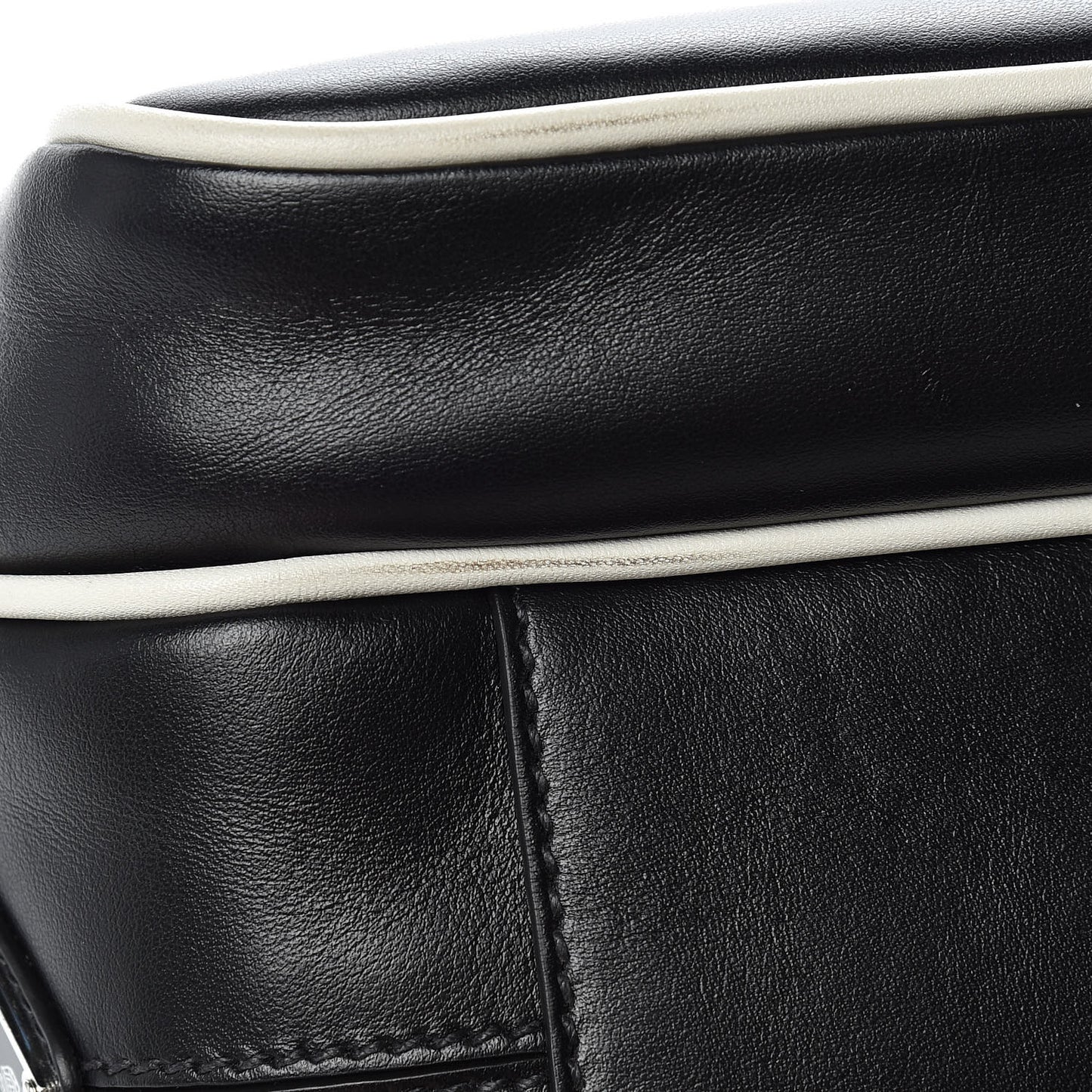 Vitello Bi-Color Crossbody Black Talco