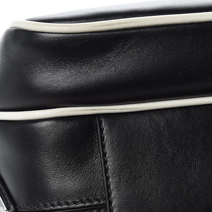 Prada Vitello Bi-Color Crossbody Black Talco 11 of 14