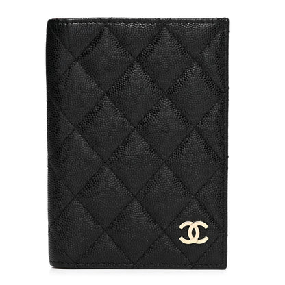 Chanel Caviar Quilted Passport Holder Black 1 of 7