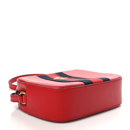 Gucci Calfskin Web Small Webby Bee Shoulder Bag Red 4 of 10