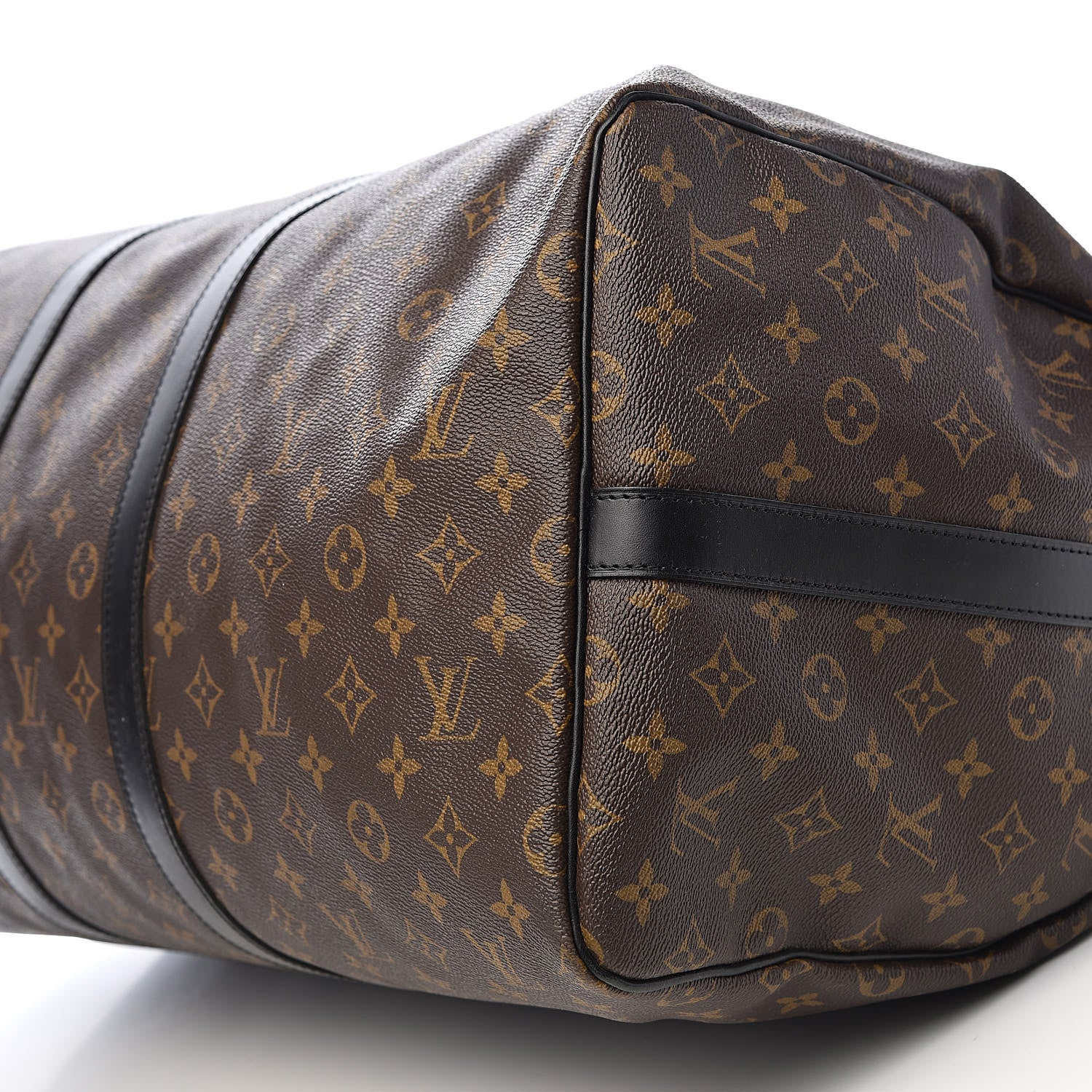 Louis Vuitton Monogram Macassar Keepall Bandouliere 55 9 of 10