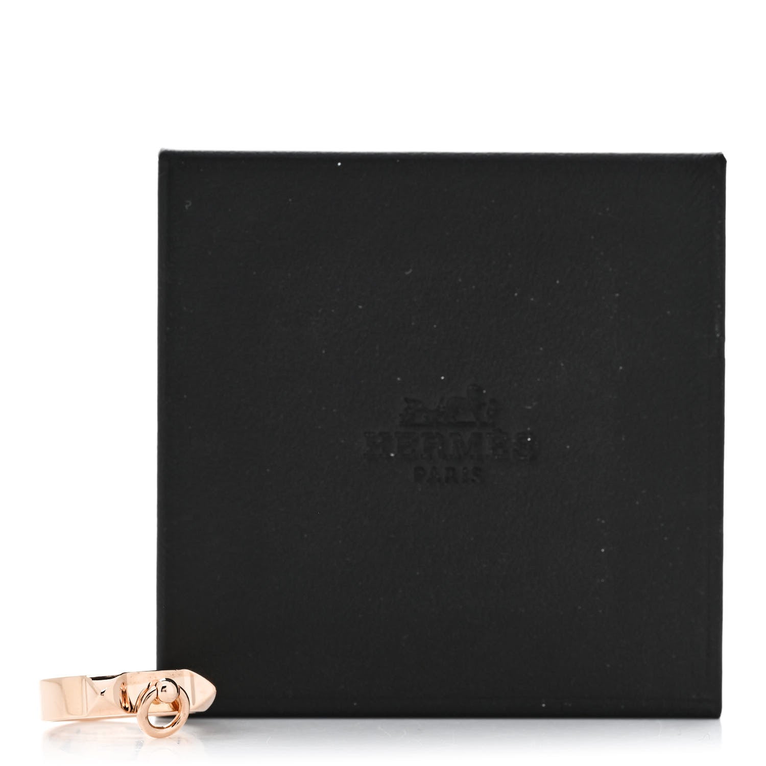 Hermes 18K Rose Gold PM Collier De Chien Ring 52 6 5 of 5