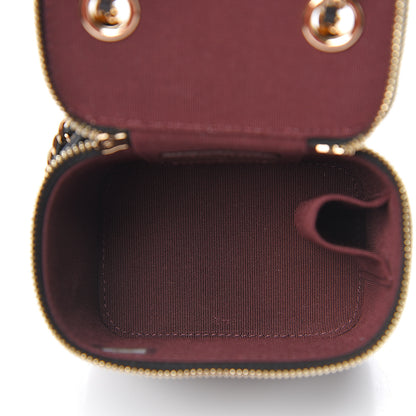 Chanel Caviar Quilted Mini Vanity Case With Chain Black 4 of 10