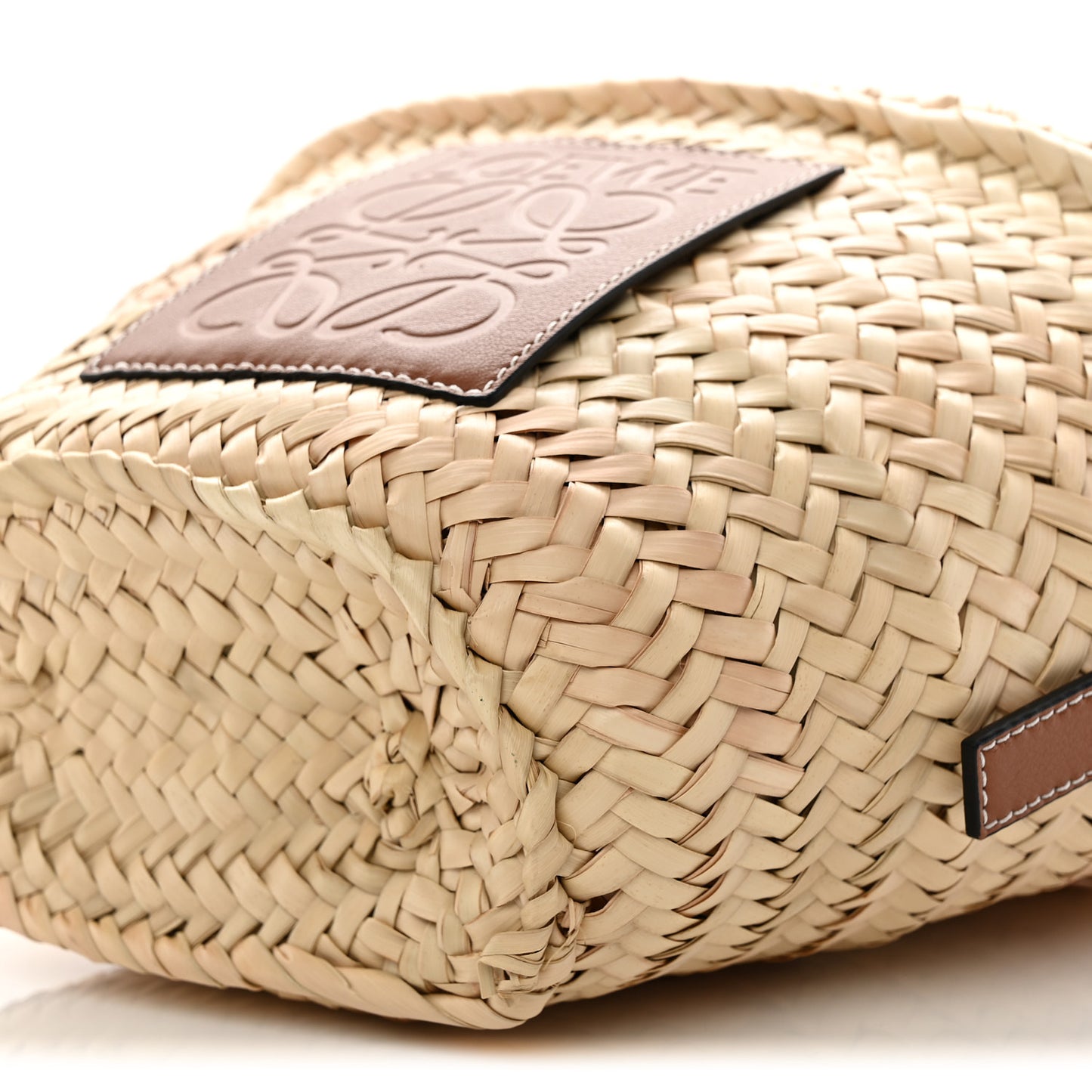 Raffia Drawstring Basket Tote Bag Natural Tan