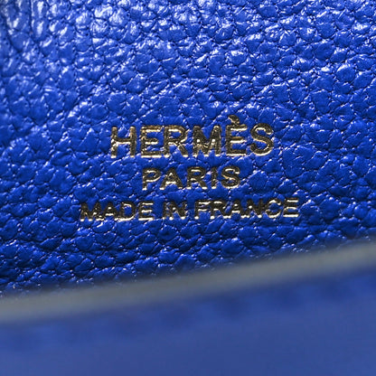 Hermes Tadelakt Chevre Mysore Kelly Quelle Idole Bag Charm Bleu Electrique Feu Jaune De Naples Vert Verone 4 of 5