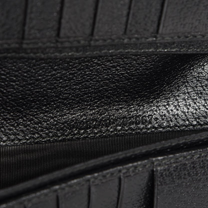 Gucci Calfskin Boar Effect GG Marmont Long Wallet Black 7 of 7