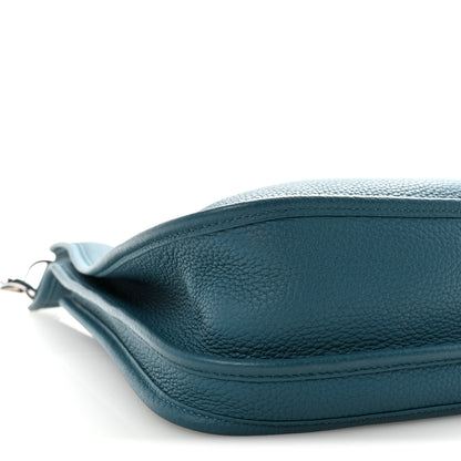Hermes Taurillon Clemence Evelyne III PM Vert Bosphore 8 of 9